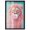 Black Frame, variant on Pastel Lion Bubblegum Shadowbox Print Glam Wall Decor by Art Remedy, Blonde Frame, 10 x 15