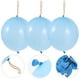 thumbnail image 4 of 10 globos sin impresión, divertidos globos de neón con asa de goma para fiestas de cumpleaños (azules), 4 of 5