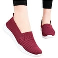 thumbnail image 6 of asdoklhq Clearance Women Shoes Under $10,Breathable Comfortable Casual Slip On Sneakers, 6 of 6