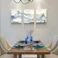 thumbnail image 4 of Mountain Landscape Abstract Painting Canvas Wall Art For Living Room Bathroom Wall Decor For Bedroom Kitchen Artwork Canvas Prints 3 Pieces Modern Framed Office Home Decorations Watercolor Picture, 4 of 6