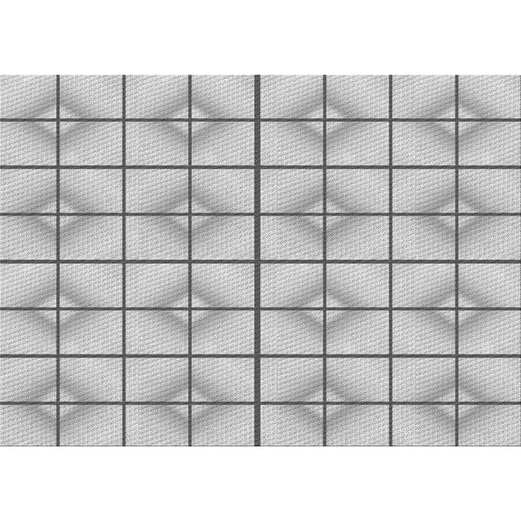 Ahgly Company Indoor Rectangle Patterned Gunmetal Gray Area Rugs, 8' x 10'