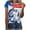 White, variant on OAVQHLG3B 4th of July Outfits for Women American Flag T Shirt Summer Tops for Women Tops Printe Casual Loose Fit Tee Shirts Blouse Print Round-neck Shirt
