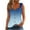 Blue, variant on Tank Top for Women Loose Fit O Ring Shoulder Tank Tops Summer Casual Sleeveless Camisole Trendy Cute T Shirts Blouses