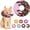 Chocolate, variant on Minzimin 1Pack Cat Cone Collar Soft, Adjustable Cat Recovery Collars Spay Cones to Stop Licking, Cute Donut E Collar After Surgery, Anti-Lick Wound Healing Elizabethan Collar for Kittens