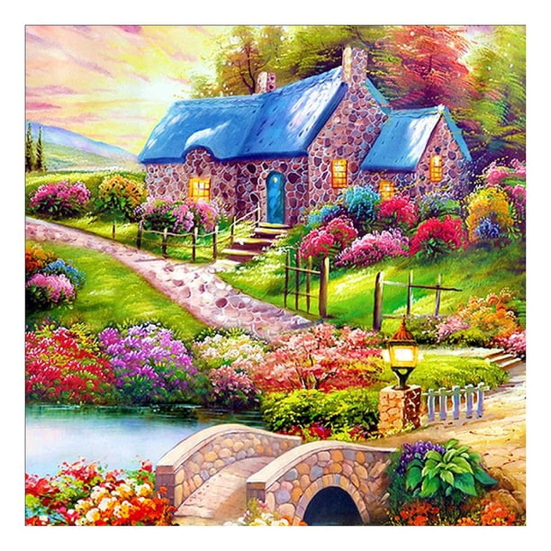 5D bricolaje completo taladro cuadrado diamante pintura paisaje cruz puntada mosaico kits