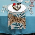 thumbnail image 4 of WYYP Leopard Pattern Polyester Cloth Napkins for Party Dinner Decoration 6 PCS, 4 of 7