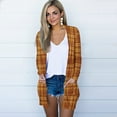 thumbnail image 4 of Vedolay Womens Cardigan Sweaters Long Sleeve Button Down Coat Knit Cardigan Coat Orange,L, 4 of 5