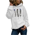 thumbnail image 2 of kayannuo Womens Tops Long Sleeve Shirts Fall Winter Womens Casual Long Sleeve Tops Ladies Print Pullover Sweatshirt Blouse White, 2 of 8