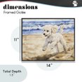 thumbnail image 4 of Stupell Industries Tropical Poodle's Journey on Beach Black Framed Giclee Art, 14 x 11, by Svetlana Aleynikova, 4 of 8