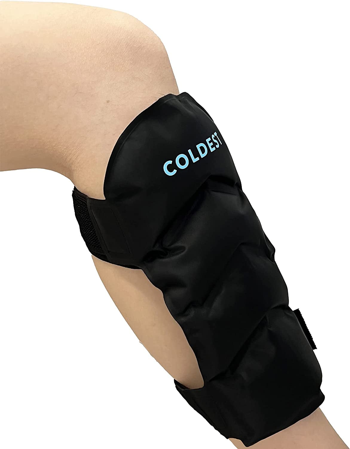Coldest Shin Splints Calf Ice Pack Therapy 2 Pair Gel Reusable Compression Ice Pack for shin