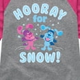 thumbnail image 3 of Blue's Clues & You! - Hooray For Snow - Toddler And Youth Girls Raglan Graphic T-Shirt, 3 of 5