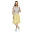 thumbnail image 2 of Women's Daffodil Bedding Plants Natural A-line Printed Skirt Casual Wear, XL, Yellow Green Tan, by Ambesonne, 2 of 6