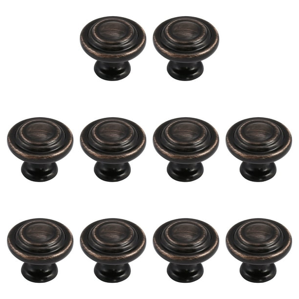 Zinc Alloy Knobs 32mm Round Wardrobe Dresser Knobs Pull Handle for Home