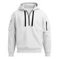 thumbnail image 3 of Luvrsol Men’s Plain Hooded Pullover Sweatshirt Solid Long Sleeve Everyday Athleisure Hoodie S-3XL, 3 of 6