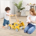 thumbnail image 2 of Costway 2-In-1 Montessori Wooden Baby Walker with Learning Activities Adjustable Speed, 2 of 10