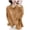 Orange0, variant on Annhoo Women's Linen Shirts Oversized Solid Color Crewneck Button Down Long Sleeve Blouses with Pocket Soft Clothes