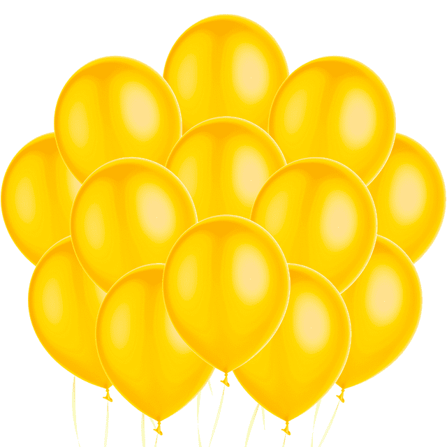 Globos amarillos de 12 pulgadas (100 pzas)