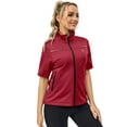 thumbnail image 5 of Little Donkey Andy Women's Short Sleeve Jacket Windproof Lightweight Vest for Golf Hiking Running Red XL, 5 of 7