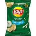 thumbnail image 2 of Pack of 3 Lay's Sour Cream and Onion Potato Chips Party Size, 12.5 oz (packaging may vary), 2 of 3