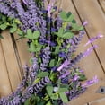 thumbnail image 3 of 20 Inch Lavender Wreath for Front Door Greenery Leaves Wreath for All Seasons Indoor Outdoor Floral Wreath for Wedding Party Home Decor, 3 of 6