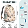 thumbnail image 5 of French Bulldog Dog Backpack for School,Cute School Bag,Schoolbag with Adjustable Shoulder Straps & Padded Back,16.9 Inch, 5 of 5