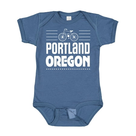 

Inktastic Portland Oregon Biking Gift Baby Boy or Baby Girl Bodysuit