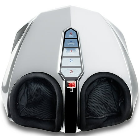 Miko Shiatsu Foot Massager with Deep Kneading and Heat in Silver