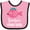 Pink and Black, variant on Inktastic Grandpa Fishing Buddy Girls Fish Girls Baby Bib