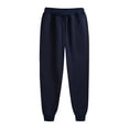thumbnail image 3 of Pantalons de Survêtement pour Femmes avec Poches Bas Resserré à Cordon Jambe Droite Pantalons de Survêtement Confortables 2023 Pantalons Amples en Coton Jogger Noir 2TG, 3 of 5