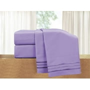Elegant Comfort 4-Piece Bed Sheet Set, Full, Lilac