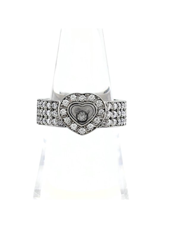Pre-Owned Chopard Happy Diamonds Heart Ring with Small (750 Diamond) - Women's