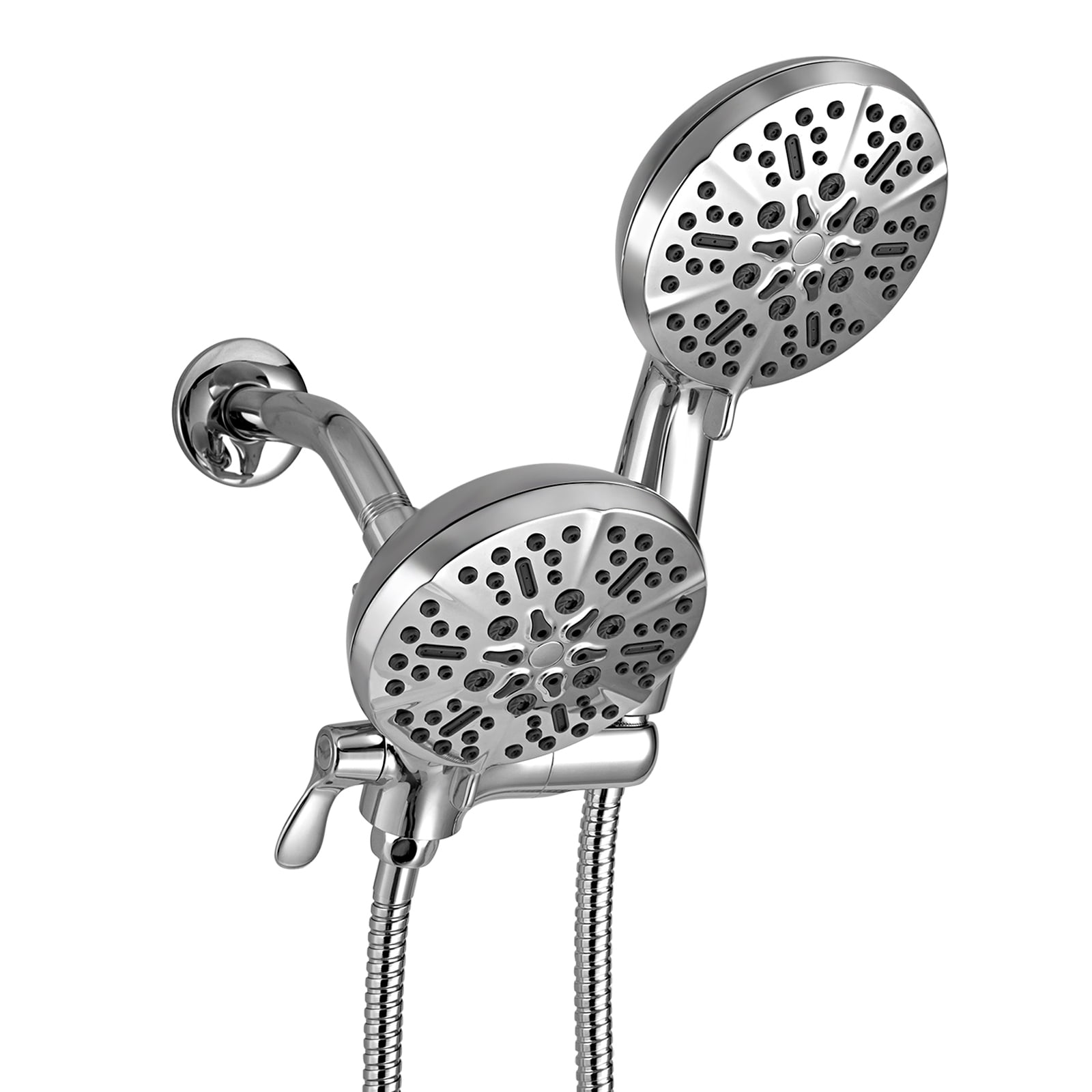 Dual Shower Head Combo, High Pressure 24 Spray Setting 2 in 1 Handheld