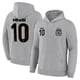 thumbnail image 2 of Buzo con capucha tipo pulóver Icon Sports Messi Argentina para niños, gris claro, 2 of 7