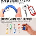thumbnail image 4 of 25pk Plastic Key Tags with Key Ring & Label, Assorted Colours - Key Rings with Tags, 4 of 5