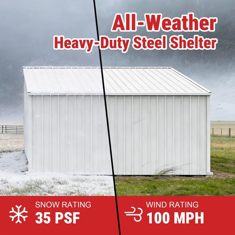 20ft*12ft Livestock Shelter, 240 sq.ft Animal Shelter & Cattle