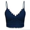 thumbnail image 4 of WTXUE Tank Tops with Built in Bras | Camisole Longline Bras for Women Yoga Wirefree Lingerie Comfort Bra Women Tops with Garter Bra Belts Cami | 1 Piece Dark Blue S, 4 of 6