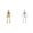 Gold,Silver, variant on 1PC Sparkling Glitter Gold Poseable Hanging Skeleton Outdoor and Indoor Decoration, Halloween Parties, Halloween Glitter Skeleton Decorations,Sparkling Glitter Silver Hanging Skeleton,4.7x15.7 Inch
