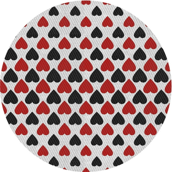Ahgly Company Machine Washable Indoor Round Transitional Gainsboro Gray Area Rugs, 6' Round