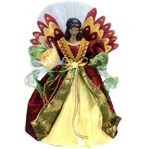 Holiday Time African American LED Angel Tree Topper