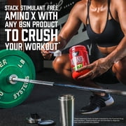 BSN Amino X Amino Acids + BCAA Powder, Fruit Punch, 70 Servings