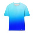 thumbnail image 4 of LADIGASU Womens Print Short Sleeve Out Blouse Round Neck T-Shirt, 4 of 5