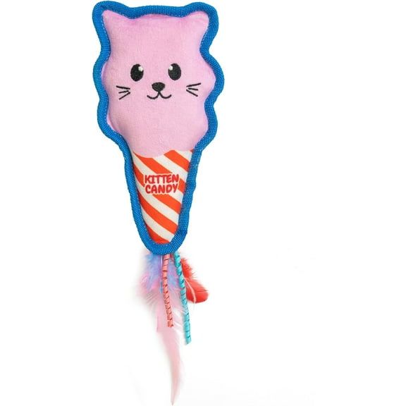 Kitt'n Candy Kicker Pink Interactive Catnip Cat Toy