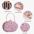 thumbnail image 4 of JUYGO Women Evening Bag Sequin Clutch Bag Bridal Wedding Purse Ladies Handbag With Detachable Chain Elegant Shoulder Bag, 4 of 7
