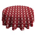thumbnail image 3 of Christmas Round Tablecloth 70x70in(178x178cm) – Waterproof Polyester Table Cover with Full Print Design, Wrinkle Resistant & Washable for Kitchen Dining Party Decor, 3 of 5