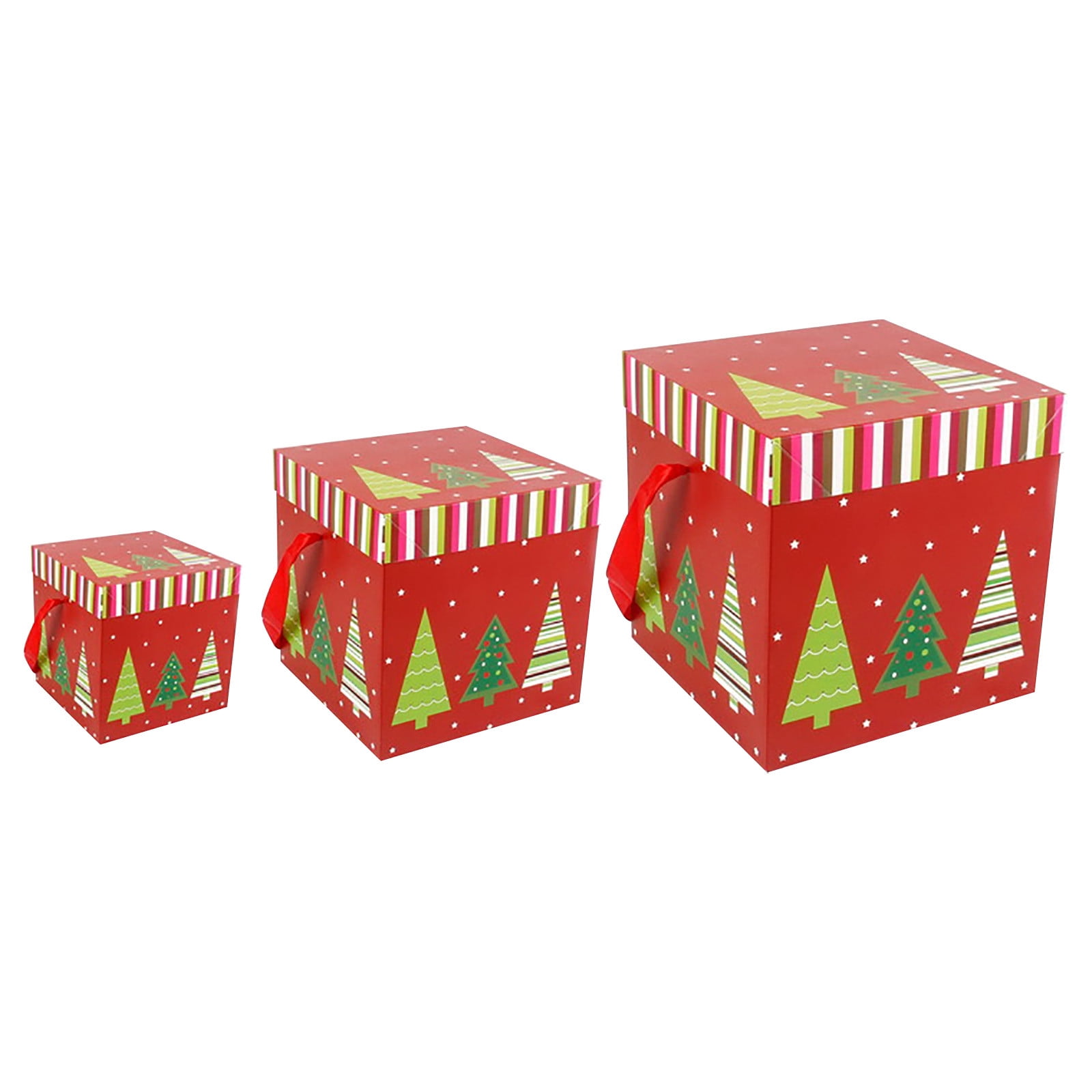 Tarmeek Set of 3 Christmas Gift Box Ornaments Christmas Decorations
