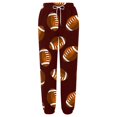 thumbnail image 4 of Pants for Women Pants Cargo Rugby Print Loose Drawstring Cuffed Strap High Waisted Casual Trousers with Pockets, 4 of 4