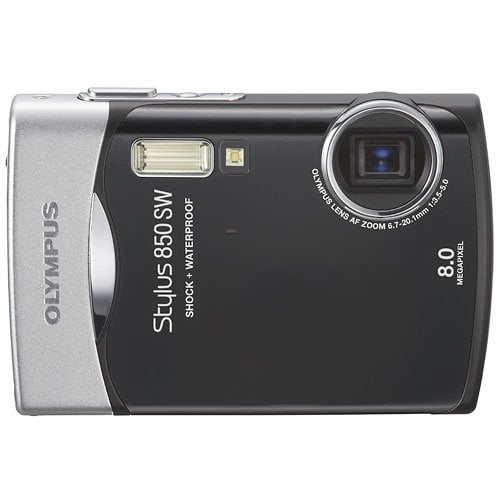 Olympus Stylus 850 SW 8 Megapixel Compact Camera, Black