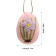 thumbnail image 2 of JingChun 1Pc Easter Felted Eggs Bulk Basket Decor,Large Pastel Easter Egg Wool Felt Spring Crafts Tree Hanging Ornaments for Easter Egg Hunt Surprise Egg Party Tiered Tray Decor, 2 of 5