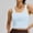 Blue, variant on Sports Bras for Women Workout Wirefree Bralette No Padding,Soft Summer Womens Bras