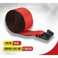 thumbnail image 2 of 4"x40' Heavy Duty Winch Straps with Flat Hook WLL# 5400 LBS - 20 Pack Flatbed Tie Down Truck Straps - 4 Inch Cargo Control for Flatbed Truck Utility Trailer (Red), 2 of 9